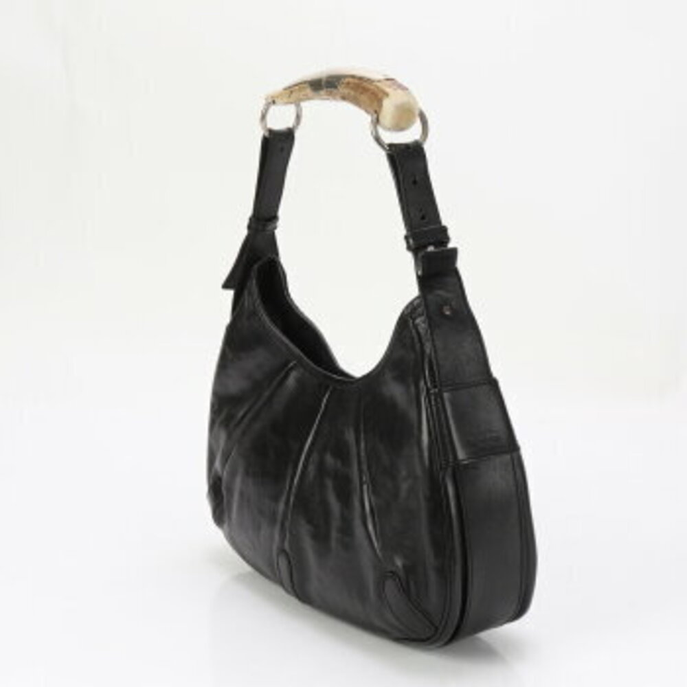 Yves Saint Laurent Mombasa Rive Gauche square leather shoulder bag Tote ESY - Picture 3 of 14